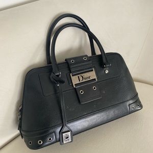 Authentic Vintage Christian Dior Black Tote Bag
